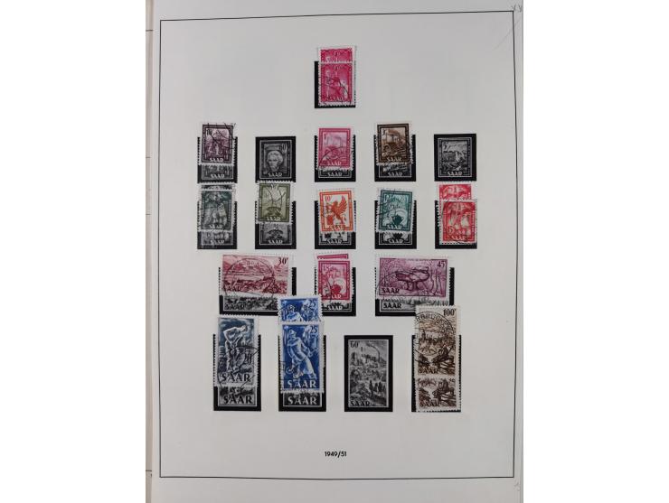 1920/59, postfrische, ungebrauchte und gestempelte interessante Partie in 2 Steckbüchern, dabei diverse Sätze Mi. 1-17, 30 (4