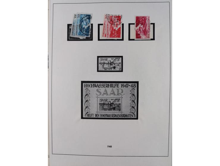 1920/59, postfrische, ungebrauchte und gestempelte interessante Partie in 2 Steckbüchern, dabei diverse Sätze Mi. 1-17, 30 (4