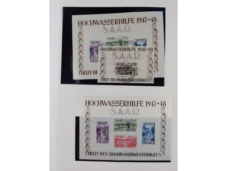 1920/59, postfrische, ungebrauchte und gestempelte interessante Partie in 2 Steckbüchern, dabei diverse Sätze Mi. 1-17, 30 (4