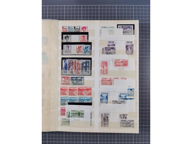 1920/59, postfrische, ungebrauchte und gestempelte interessante Partie in 2 Steckbüchern, dabei diverse Sätze Mi. 1-17, 30 (4