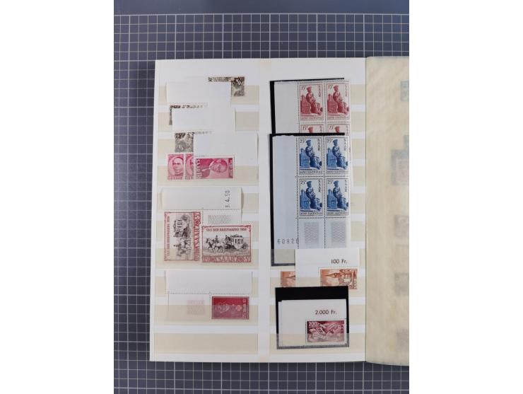 1920/59, postfrische, ungebrauchte und gestempelte interessante Partie in 2 Steckbüchern, dabei diverse Sätze Mi. 1-17, 30 (4