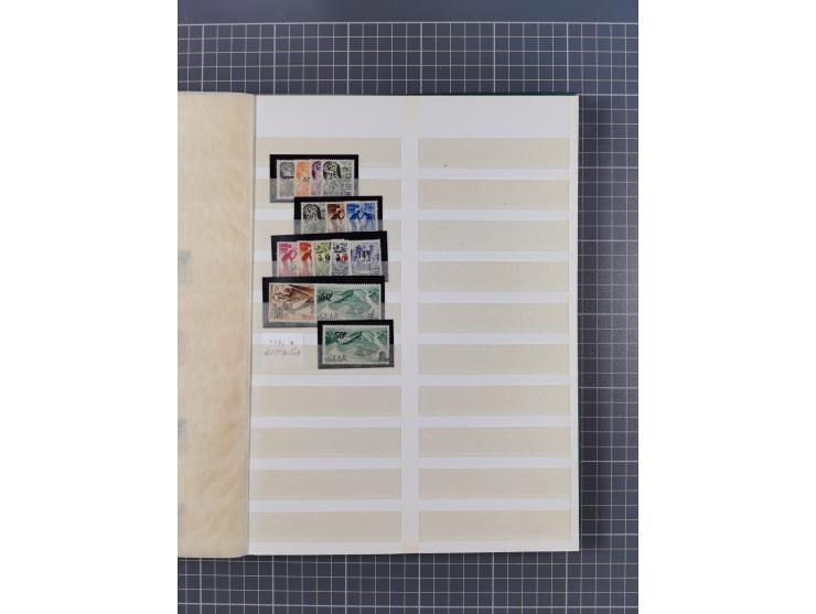 1920/59, postfrische, ungebrauchte und gestempelte interessante Partie in 2 Steckbüchern, dabei diverse Sätze Mi. 1-17, 30 (4