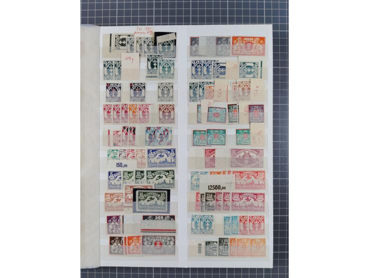 1920/39, ungebrauchte, teils postfrische, und gestempelte Partie im Steckbuch, sehr reichhaltig mit Kleinem und Großem Innend
