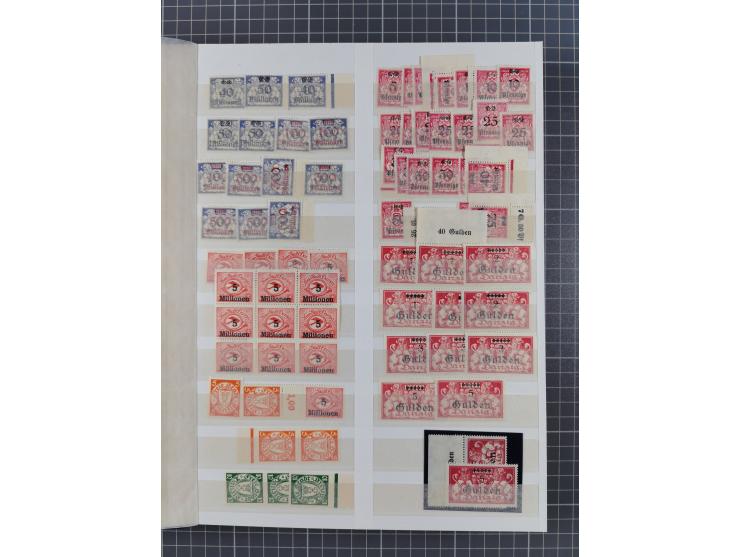 1920/39, ungebrauchte, teils postfrische, und gestempelte Partie im Steckbuch, sehr reichhaltig mit Kleinem und Großem Innend