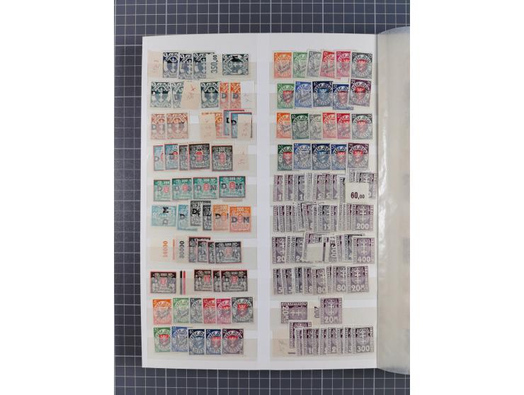 1920/39, ungebrauchte, teils postfrische, und gestempelte Partie im Steckbuch, sehr reichhaltig mit Kleinem und Großem Innend