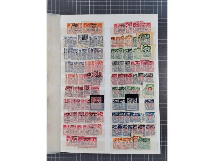1920/39, ungebrauchte, teils postfrische, und gestempelte Partie im Steckbuch, sehr reichhaltig mit Kleinem und Großem Innend