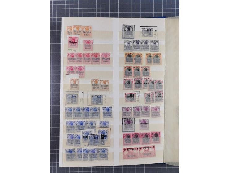 1914/20 (ca.), ungebrauchte, teils postfrische, und gestempelte Partie im Steckbuch, dabei Dorpat, Bialystock 1-2, etc.