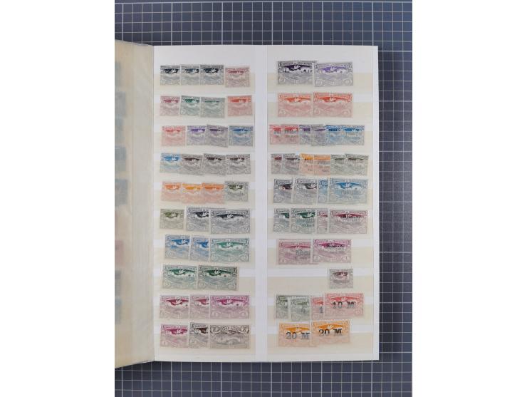 1914/20 (ca.), ungebrauchte, teils postfrische, und gestempelte Partie im Steckbuch, dabei Dorpat, Bialystock 1-2, etc.