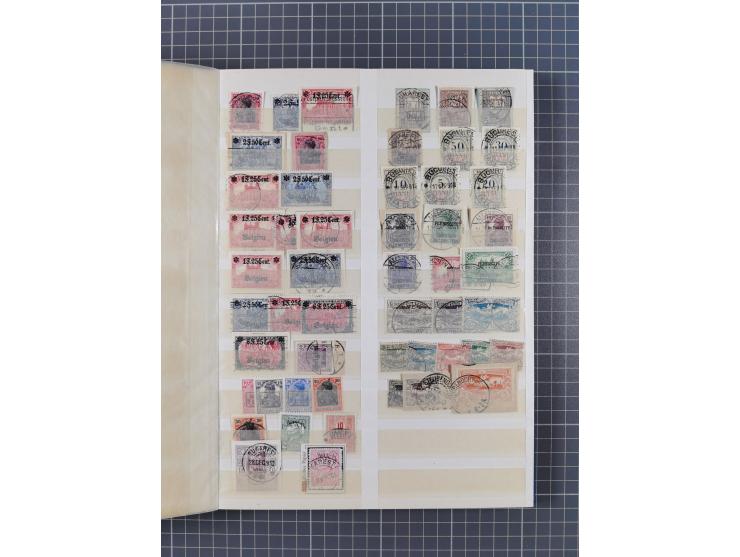 1914/20 (ca.), ungebrauchte, teils postfrische, und gestempelte Partie im Steckbuch, dabei Dorpat, Bialystock 1-2, etc.