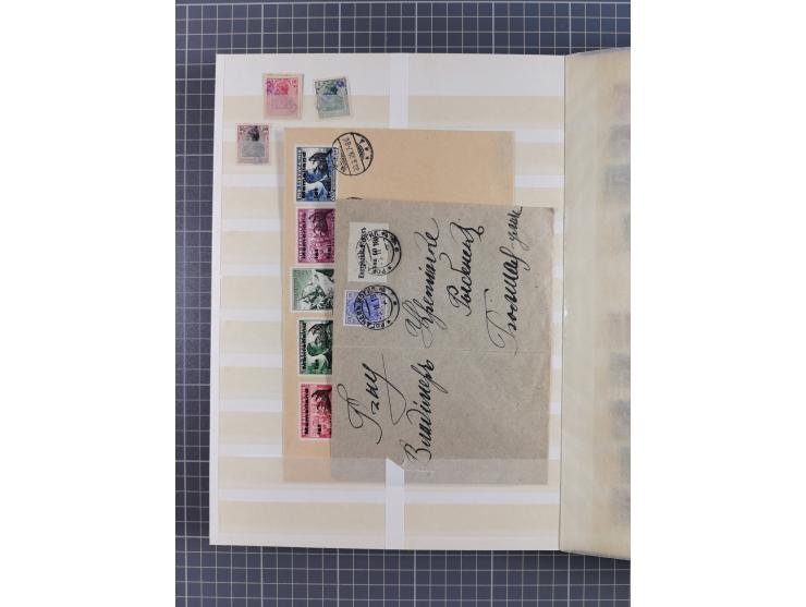 1914/20 (ca.), ungebrauchte, teils postfrische, und gestempelte Partie im Steckbuch, dabei Dorpat, Bialystock 1-2, etc.