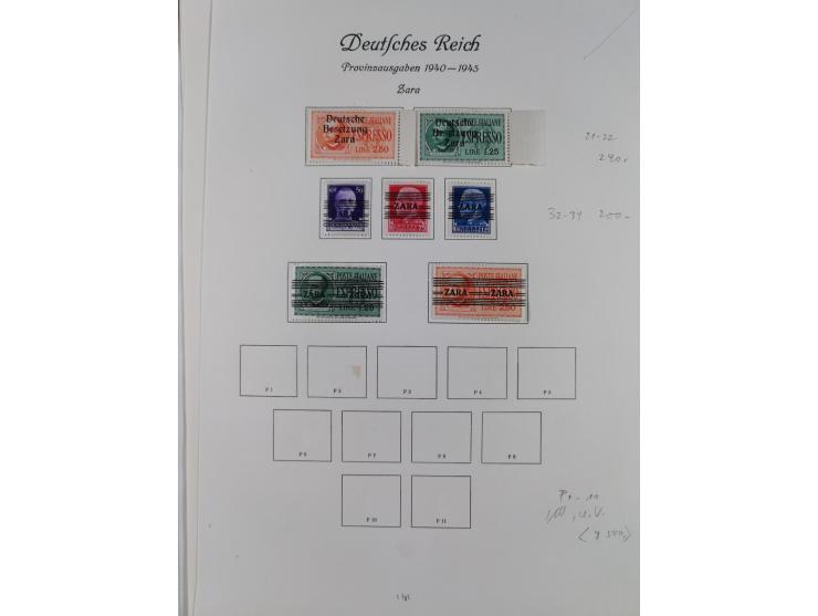 1939/44 (ca.), postfrische, ungebrauchte und gestempelte Partie im Steckbuch, dabei u. A. Theresienstadt (3), GG I-III, Belgi