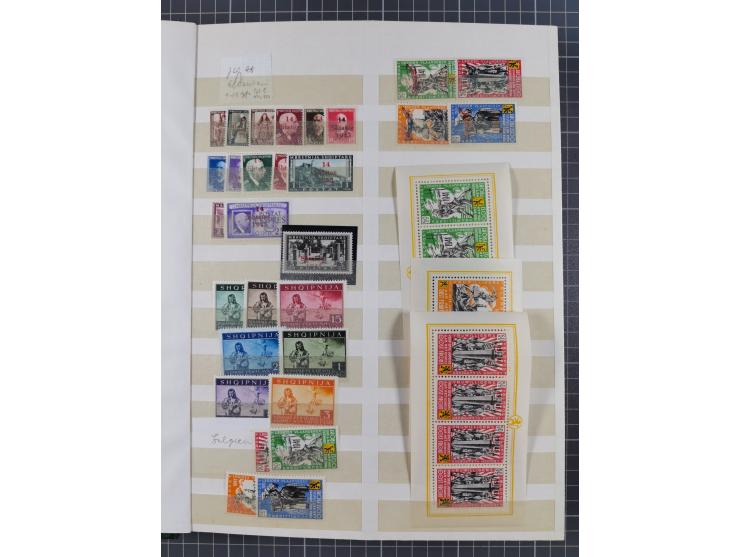 1939/44 (ca.), postfrische, ungebrauchte und gestempelte Partie im Steckbuch, dabei u. A. Theresienstadt (3), GG I-III, Belgi