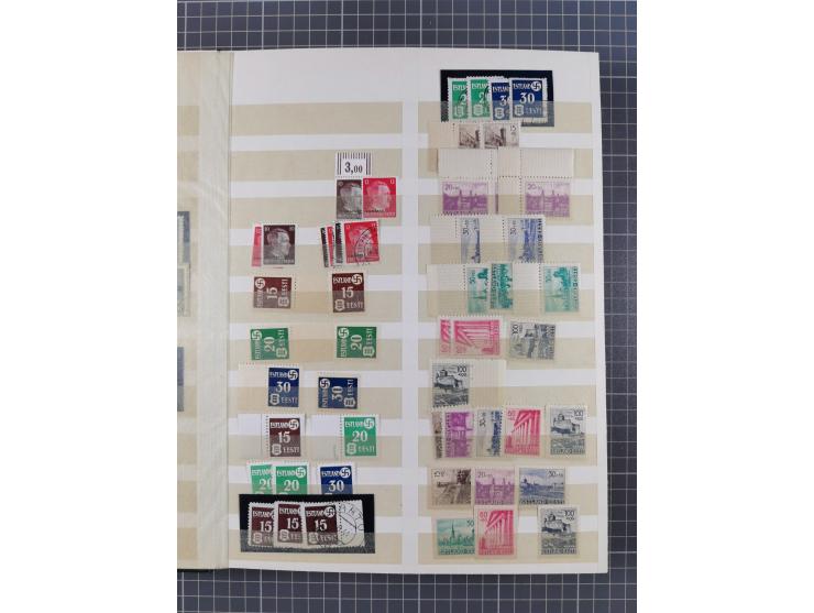 1939/44 (ca.), postfrische, ungebrauchte und gestempelte Partie im Steckbuch, dabei u. A. Theresienstadt (3), GG I-III, Belgi