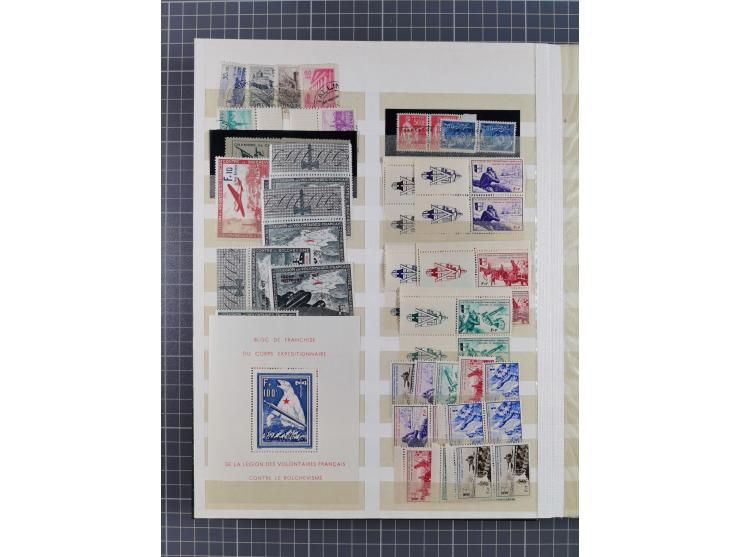 1939/44 (ca.), postfrische, ungebrauchte und gestempelte Partie im Steckbuch, dabei u. A. Theresienstadt (3), GG I-III, Belgi