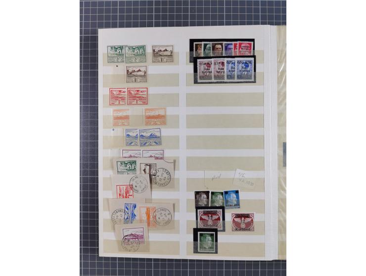 1939/44 (ca.), postfrische, ungebrauchte und gestempelte Partie im Steckbuch, dabei u. A. Theresienstadt (3), GG I-III, Belgi