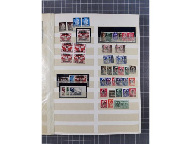 1939/44 (ca.), postfrische, ungebrauchte und gestempelte Partie im Steckbuch, dabei u. A. Theresienstadt (3), GG I-III, Belgi