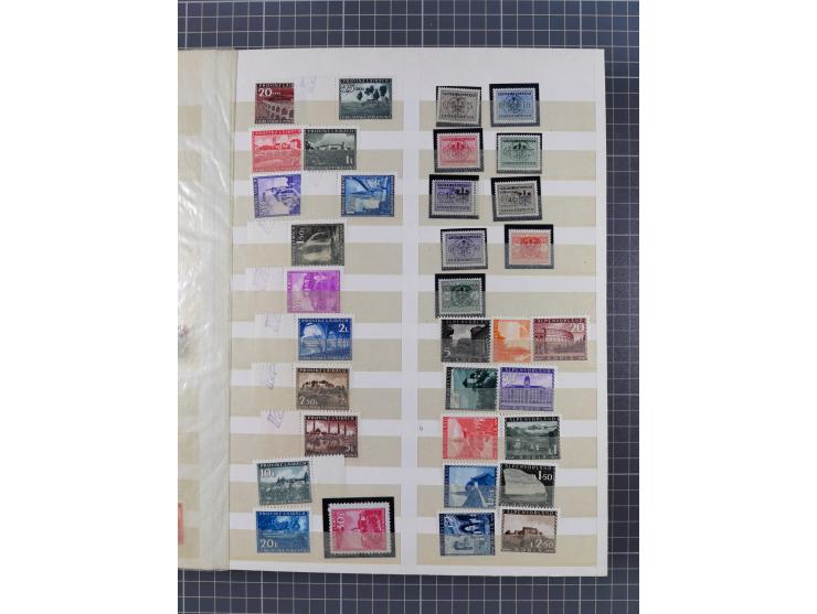 1939/44 (ca.), postfrische, ungebrauchte und gestempelte Partie im Steckbuch, dabei u. A. Theresienstadt (3), GG I-III, Belgi