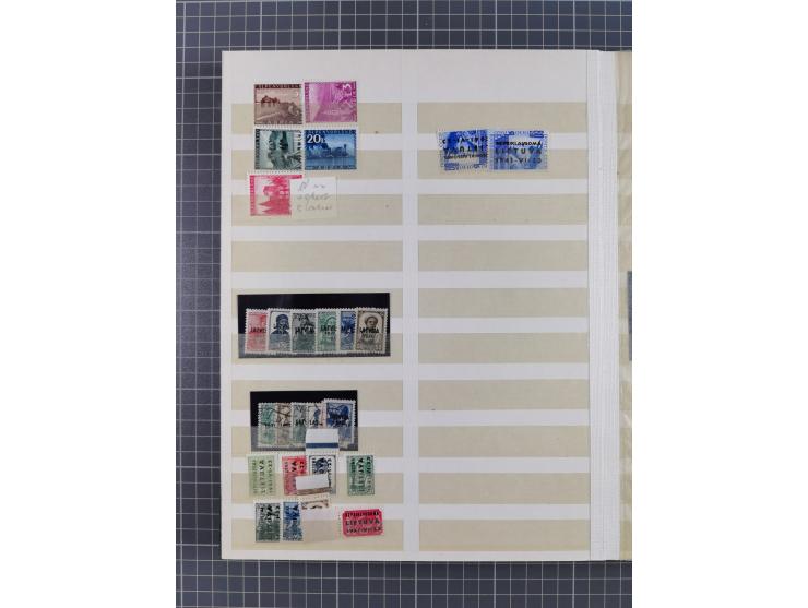 1939/44 (ca.), postfrische, ungebrauchte und gestempelte Partie im Steckbuch, dabei u. A. Theresienstadt (3), GG I-III, Belgi