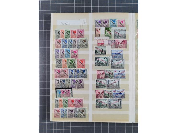 1939/44 (ca.), postfrische, ungebrauchte und gestempelte Partie im Steckbuch, dabei u. A. Theresienstadt (3), GG I-III, Belgi