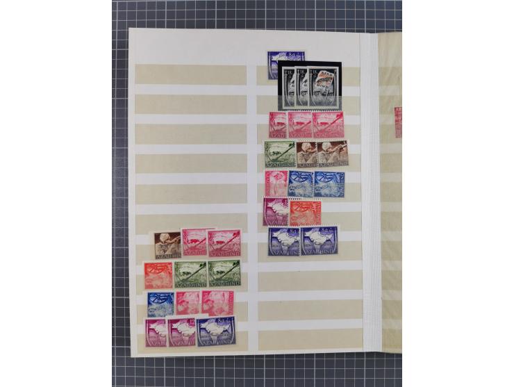 1939/44 (ca.), postfrische, ungebrauchte und gestempelte Partie im Steckbuch, dabei u. A. Theresienstadt (3), GG I-III, Belgi