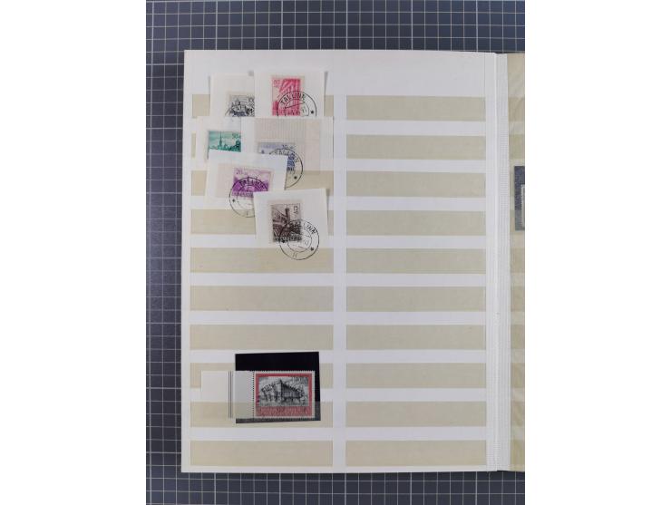 1939/44 (ca.), postfrische, ungebrauchte und gestempelte Partie im Steckbuch, dabei u. A. Theresienstadt (3), GG I-III, Belgi