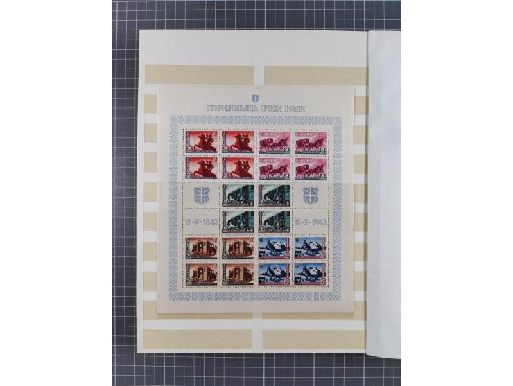 1939/44 (ca.), postfrische, ungebrauchte und gestempelte Partie im Steckbuch, dabei u. A. Theresienstadt (3), GG I-III, Belgi