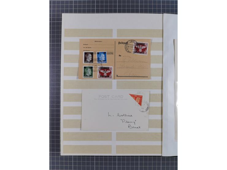 1939/44 (ca.), postfrische, ungebrauchte und gestempelte Partie im Steckbuch, dabei u. A. Theresienstadt (3), GG I-III, Belgi