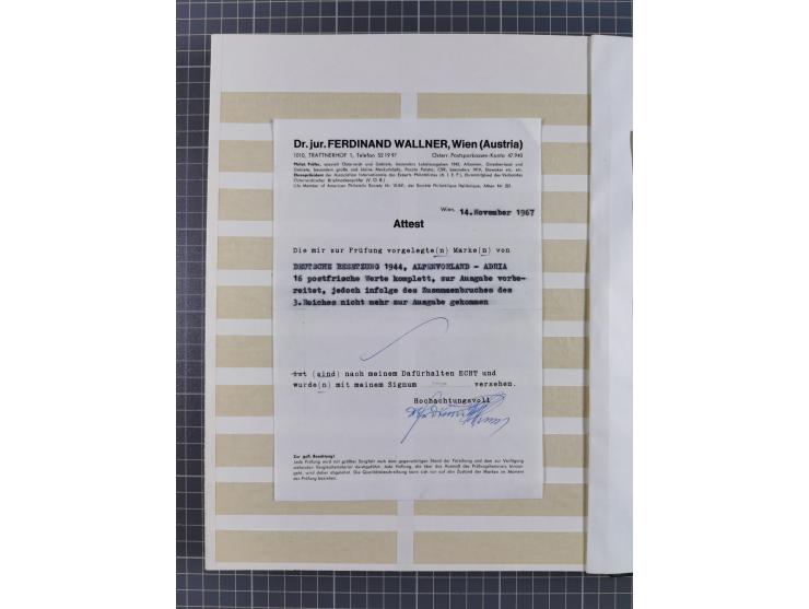 1939/44 (ca.), postfrische, ungebrauchte und gestempelte Partie im Steckbuch, dabei u. A. Theresienstadt (3), GG I-III, Belgi