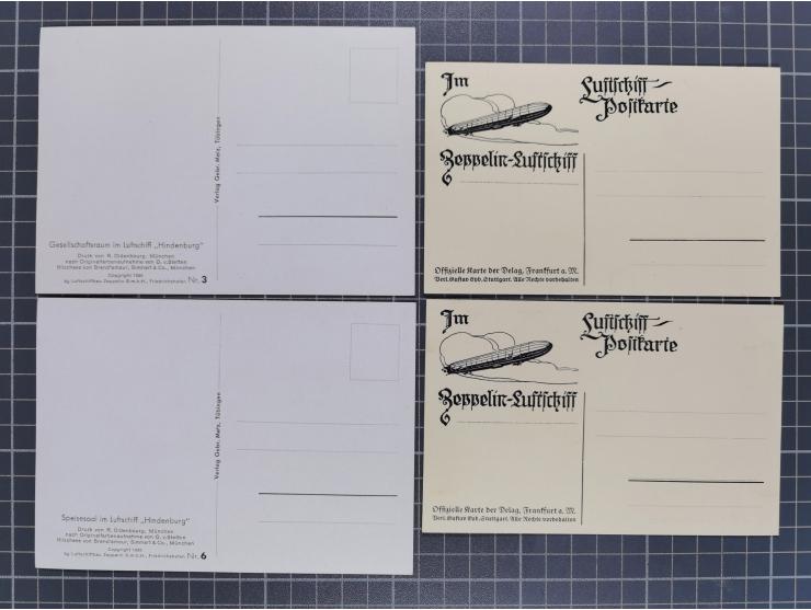 1912/38 (ca., interessante Partie, dabei über 100 Zeppelin-Belege, Karten mit 10 Pfg. und 20 Pfg. E.EL.P., Gute Zeppelin-Mark