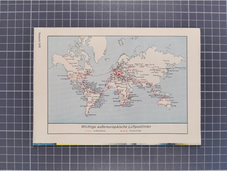 1912/38 (ca., interessante Partie, dabei über 100 Zeppelin-Belege, Karten mit 10 Pfg. und 20 Pfg. E.EL.P., Gute Zeppelin-Mark