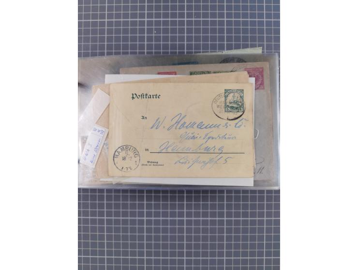 1895/1930, interessante Sammlung “DSP LINIE HAMBURG-WESTAFRIKA I-XLV” mit ca. 190 Briefen, Karten und GSK sowie ein Briefstüc