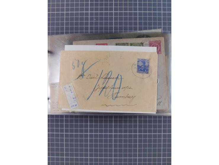 1895/1930, interessante Sammlung “DSP LINIE HAMBURG-WESTAFRIKA I-XLV” mit ca. 190 Briefen, Karten und GSK sowie ein Briefstüc