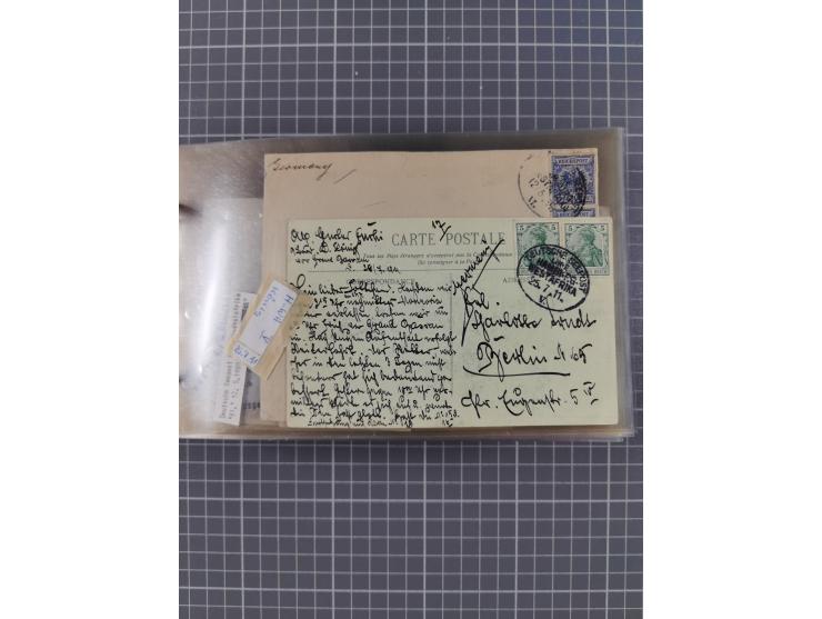 1895/1930, interessante Sammlung “DSP LINIE HAMBURG-WESTAFRIKA I-XLV” mit ca. 190 Briefen, Karten und GSK sowie ein Briefstüc