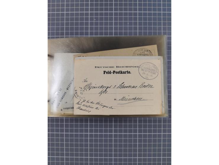 1895/1930, interessante Sammlung “DSP LINIE HAMBURG-WESTAFRIKA I-XLV” mit ca. 190 Briefen, Karten und GSK sowie ein Briefstüc