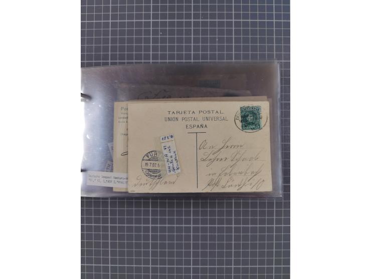 1895/1930, interessante Sammlung “DSP LINIE HAMBURG-WESTAFRIKA I-XLV” mit ca. 190 Briefen, Karten und GSK sowie ein Briefstüc