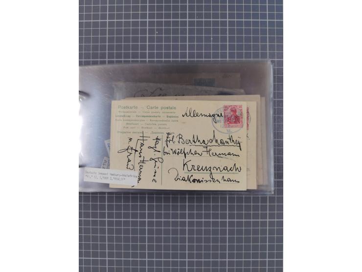1895/1930, interessante Sammlung “DSP LINIE HAMBURG-WESTAFRIKA I-XLV” mit ca. 190 Briefen, Karten und GSK sowie ein Briefstüc