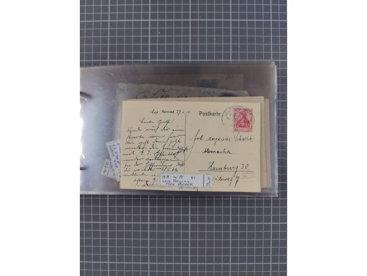 1895/1930, interessante Sammlung “DSP LINIE HAMBURG-WESTAFRIKA I-XLV” mit ca. 190 Briefen, Karten und GSK sowie ein Briefstüc