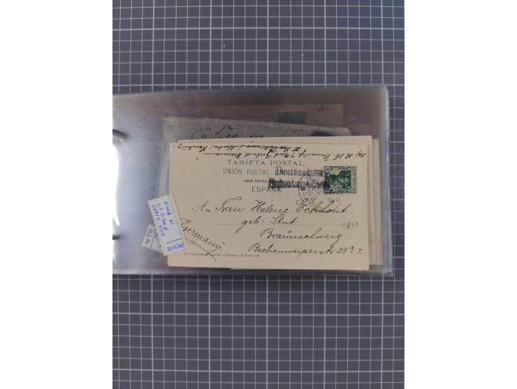 1895/1930, interessante Sammlung “DSP LINIE HAMBURG-WESTAFRIKA I-XLV” mit ca. 190 Briefen, Karten und GSK sowie ein Briefstüc