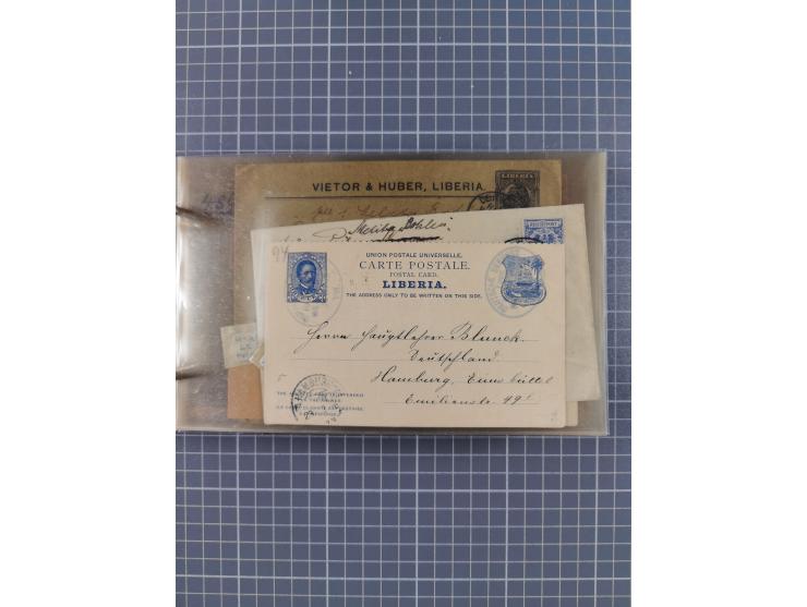 1895/1930, interessante Sammlung “DSP LINIE HAMBURG-WESTAFRIKA I-XLV” mit ca. 190 Briefen, Karten und GSK sowie ein Briefstüc