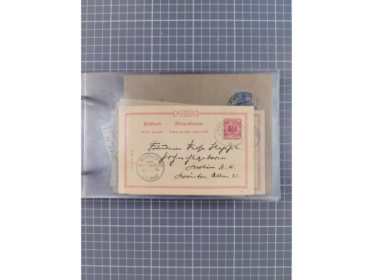 1895/1930, interessante Sammlung “DSP LINIE HAMBURG-WESTAFRIKA I-XLV” mit ca. 190 Briefen, Karten und GSK sowie ein Briefstüc