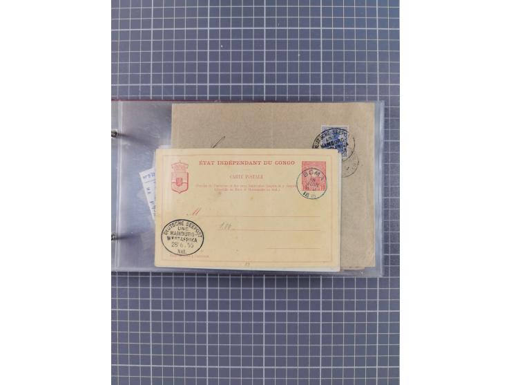 1895/1930, interessante Sammlung “DSP LINIE HAMBURG-WESTAFRIKA I-XLV” mit ca. 190 Briefen, Karten und GSK sowie ein Briefstüc