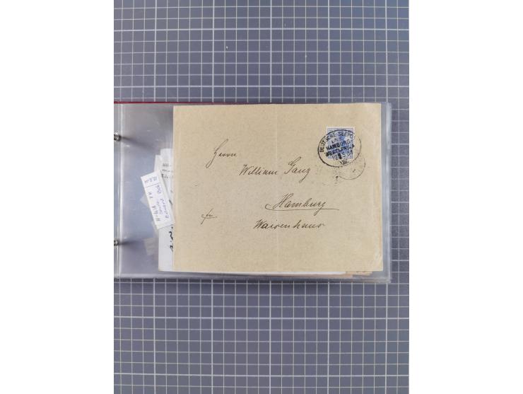 1895/1930, interessante Sammlung “DSP LINIE HAMBURG-WESTAFRIKA I-XLV” mit ca. 190 Briefen, Karten und GSK sowie ein Briefstüc