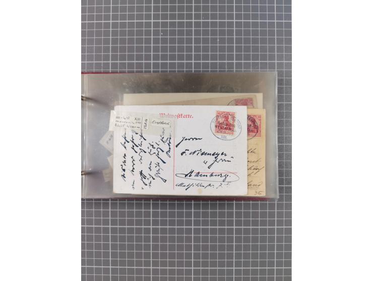 1895/1930, interessante Sammlung “DSP LINIE HAMBURG-WESTAFRIKA I-XLV” mit ca. 190 Briefen, Karten und GSK sowie ein Briefstüc