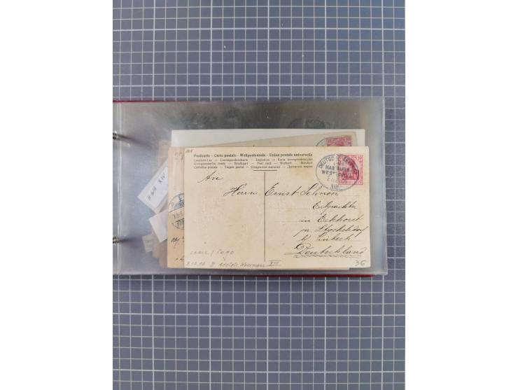 1895/1930, interessante Sammlung “DSP LINIE HAMBURG-WESTAFRIKA I-XLV” mit ca. 190 Briefen, Karten und GSK sowie ein Briefstüc