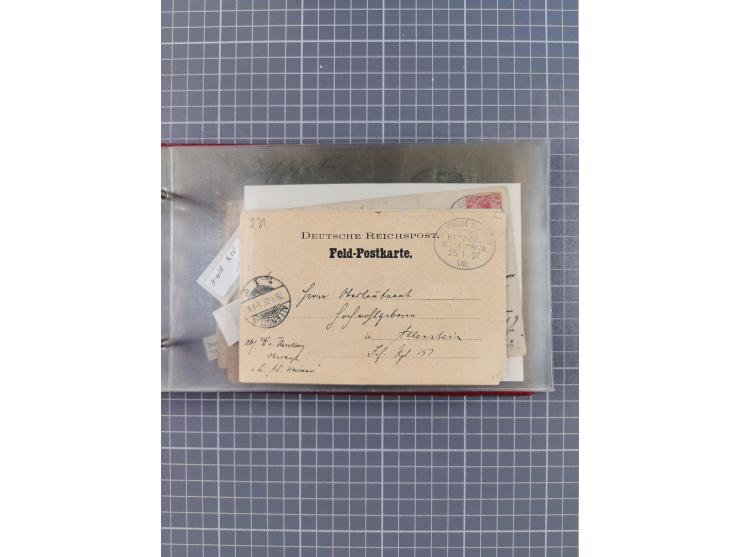 1895/1930, interessante Sammlung “DSP LINIE HAMBURG-WESTAFRIKA I-XLV” mit ca. 190 Briefen, Karten und GSK sowie ein Briefstüc