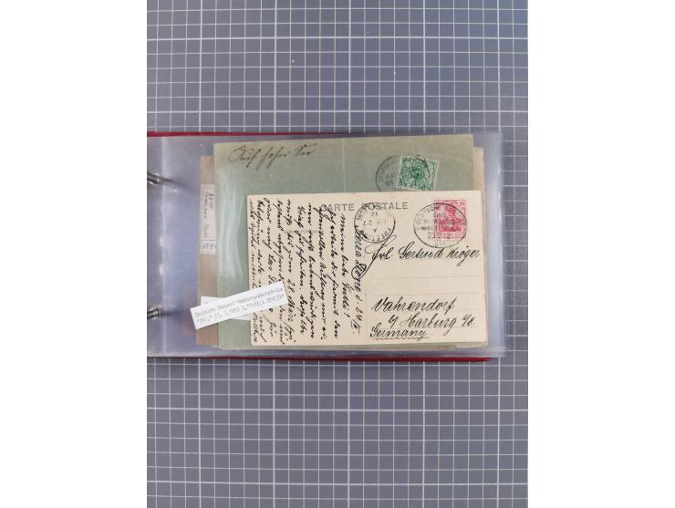 1895/1930, interessante Sammlung “DSP LINIE HAMBURG-WESTAFRIKA I-XLV” mit ca. 190 Briefen, Karten und GSK sowie ein Briefstüc