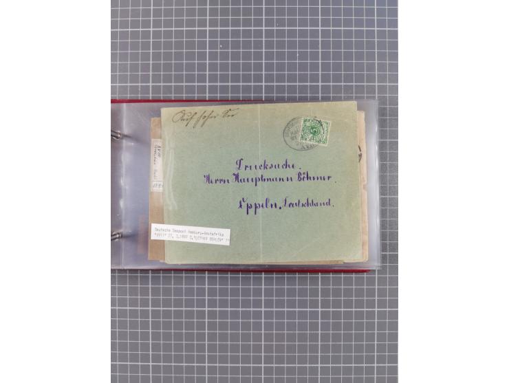 1895/1930, interessante Sammlung “DSP LINIE HAMBURG-WESTAFRIKA I-XLV” mit ca. 190 Briefen, Karten und GSK sowie ein Briefstüc