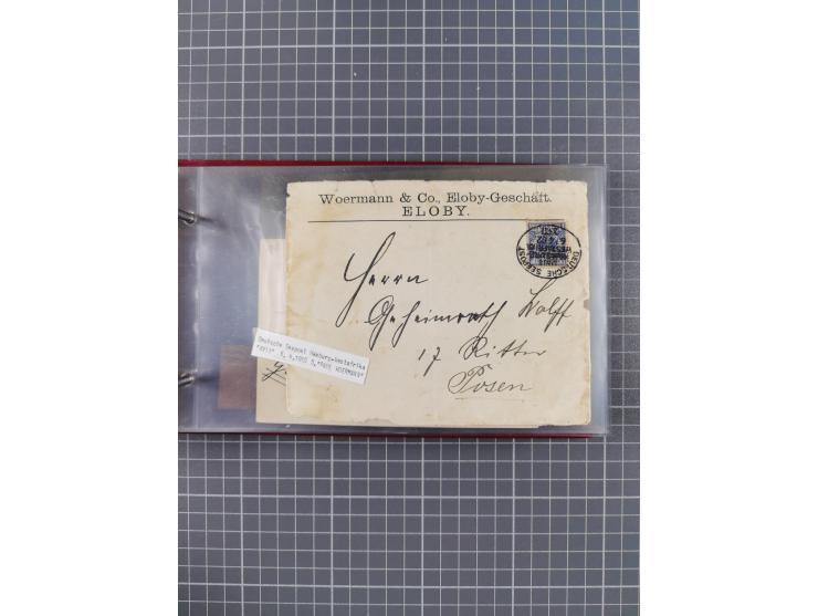 1895/1930, interessante Sammlung “DSP LINIE HAMBURG-WESTAFRIKA I-XLV” mit ca. 190 Briefen, Karten und GSK sowie ein Briefstüc