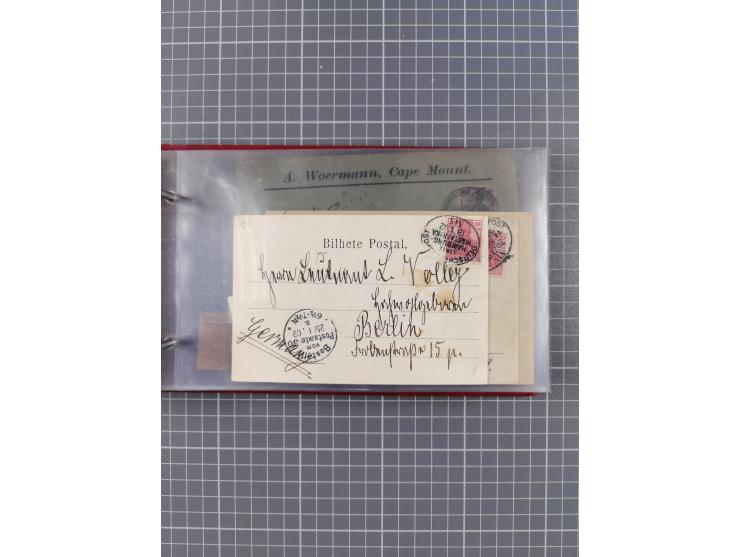 1895/1930, interessante Sammlung “DSP LINIE HAMBURG-WESTAFRIKA I-XLV” mit ca. 190 Briefen, Karten und GSK sowie ein Briefstüc