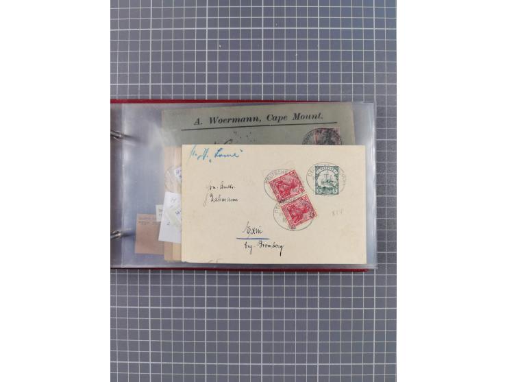 1895/1930, interessante Sammlung “DSP LINIE HAMBURG-WESTAFRIKA I-XLV” mit ca. 190 Briefen, Karten und GSK sowie ein Briefstüc